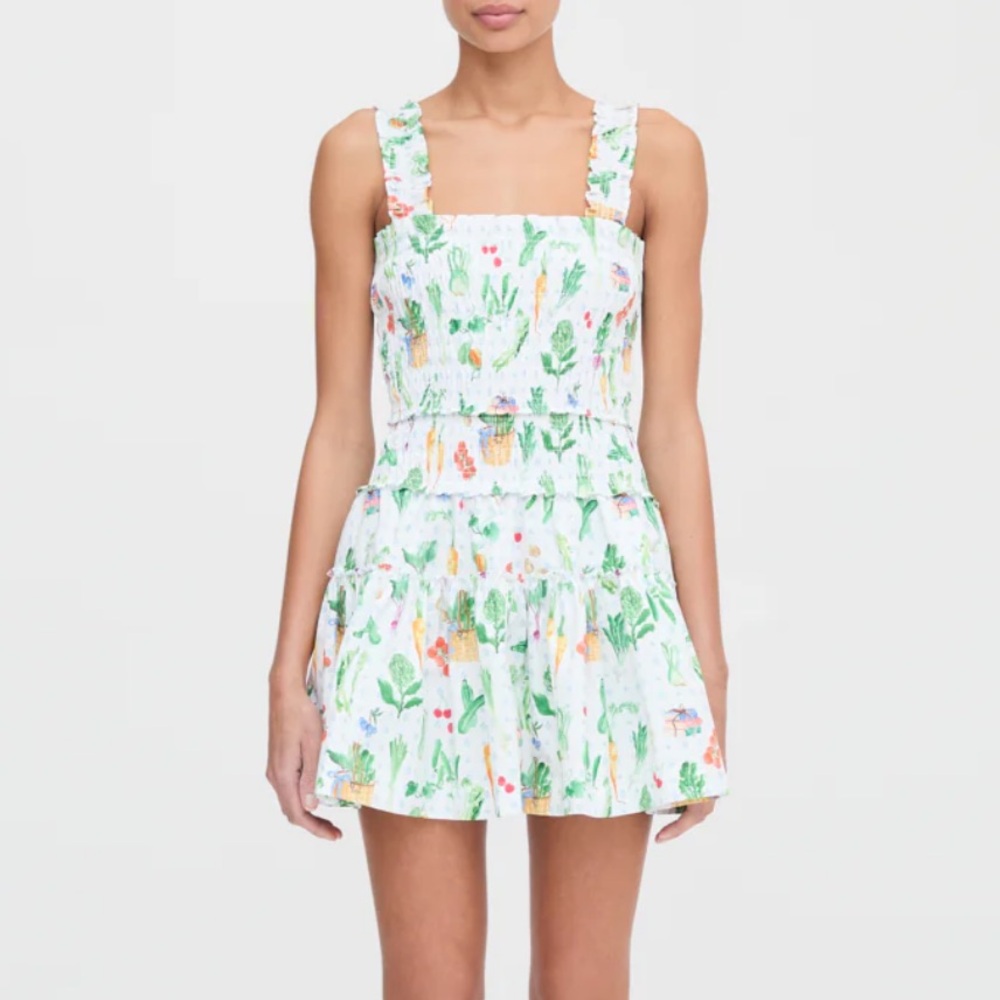 XS or Small - NWT - Hill House - The Azalea Mini Nap Dress Farmers Market, Multi